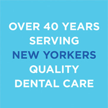 Over 40 years serving New Yorkers Affordable Dental Care icon